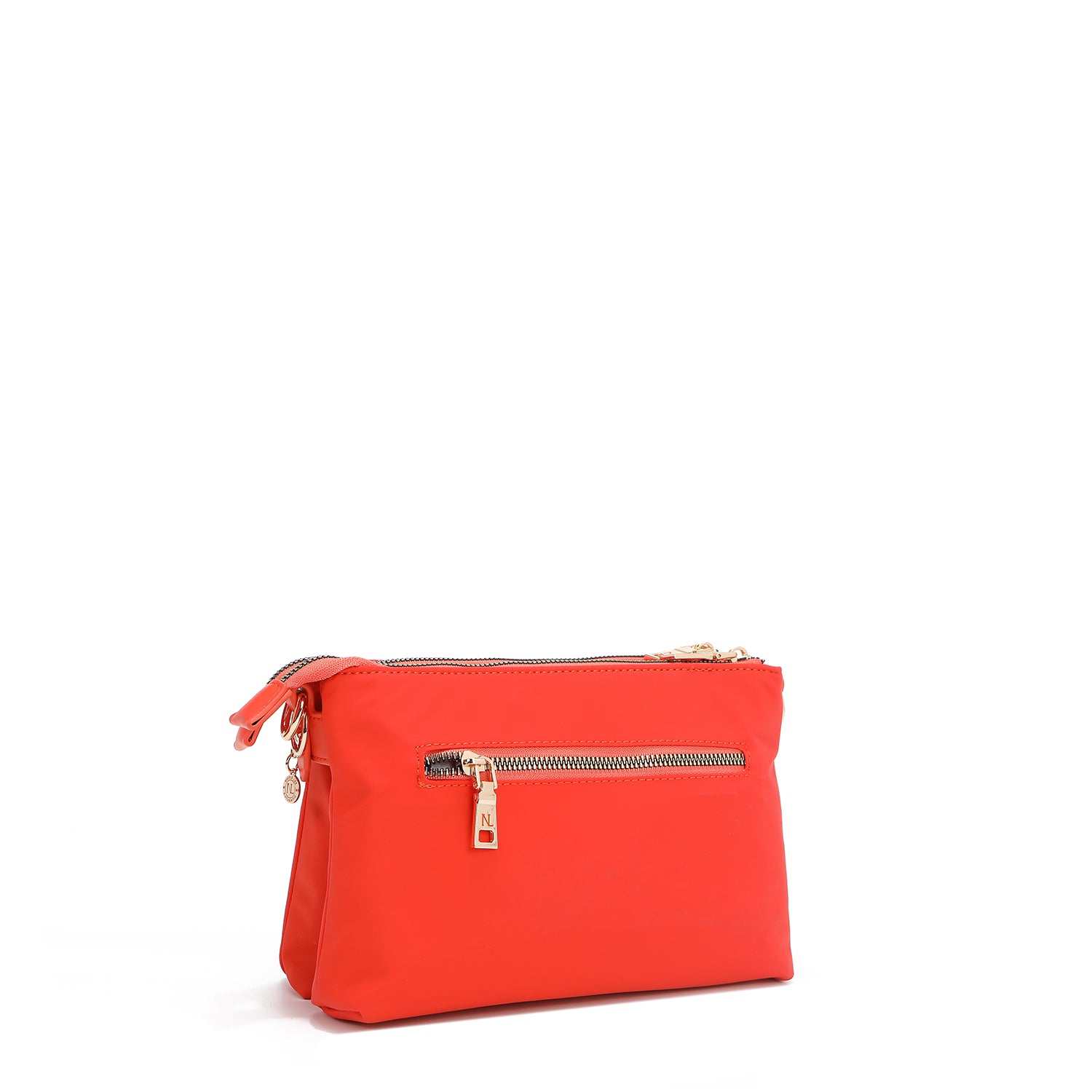 SAC BANDOULIÈRE ACCORDÉON AVEC PATCHS COLORÉS (Orange)