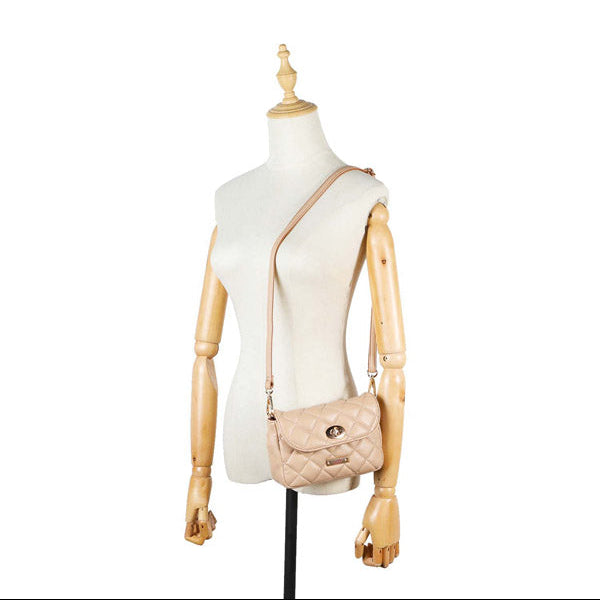SAC DE TAILLE REMBOURRÉ/SAC À BANDOULIÈRE (BEIGE)