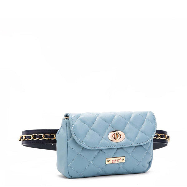 SAC DE TAILLE REMBOURRÉ/SAC À BANDOULIÈRE (BLEU)