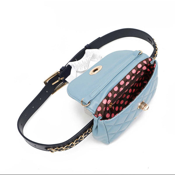 SAC DE TAILLE REMBOURRÉ/SAC À BANDOULIÈRE (BLEU)