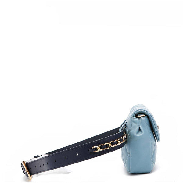SAC DE TAILLE REMBOURRÉ/SAC À BANDOULIÈRE (BLEU)