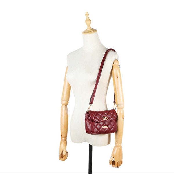 SAC DE TAILLE REMBOURRÉ/SAC À BANDOULIÈRE (ROUGE)