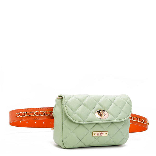 SAC DE TAILLE REMBOURRÉ/SAC À BANDOULIÈRE (VERT)