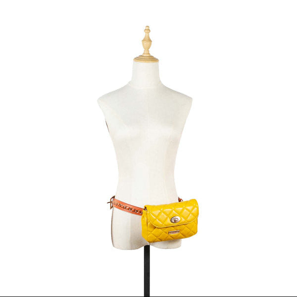 RIÑONERA/BANDOLERA ACOLCHADA (AMARILLO)