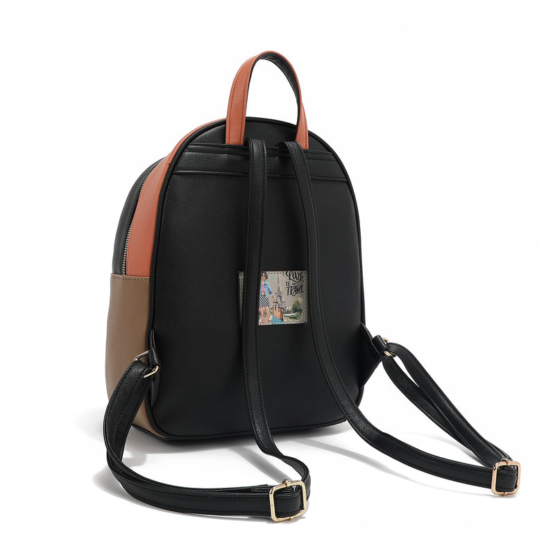 BACKPACK, SHOULDER BAG, WALLET SET (<tc>I LIVE TO TRAVEL</tc>)