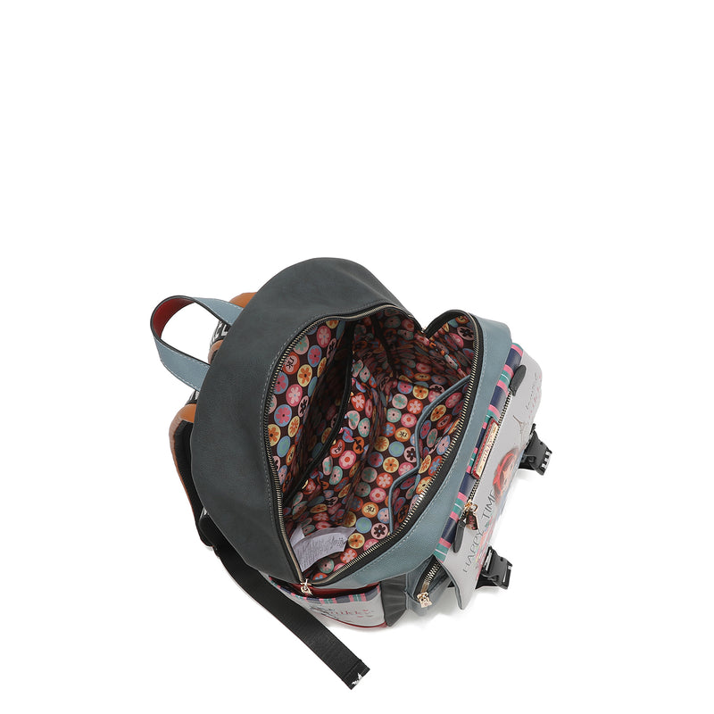 MOCHILA AMPLIA CON SOLAPA