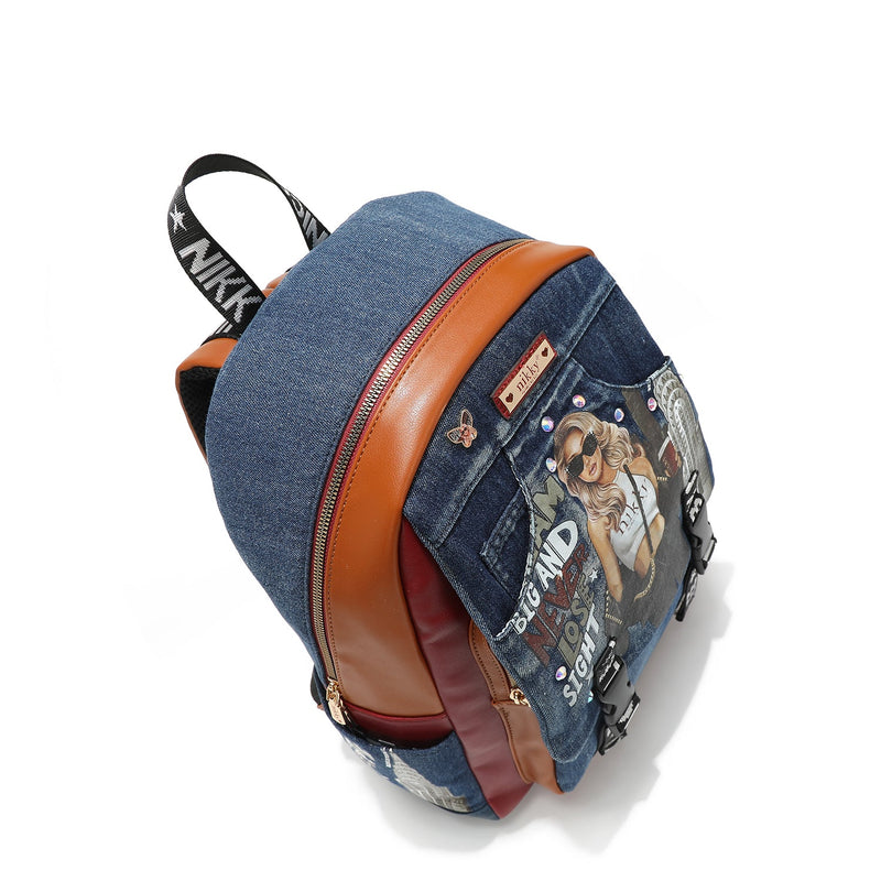 BACKPACK WITH FLAP <tc>Denim</tc>  <tc>DREAMER</tc>