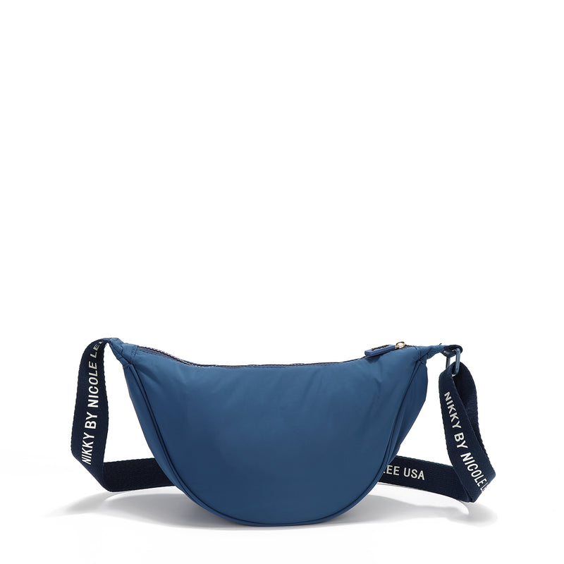 NYLON CROSSBODY BAG (BLUE)