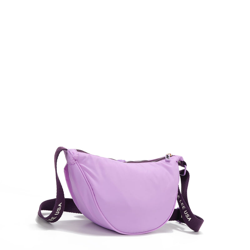 NYLON CROSSBODY BAG (PURPLE)