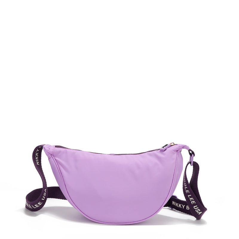 NYLON CROSSBODY BAG (PURPLE)