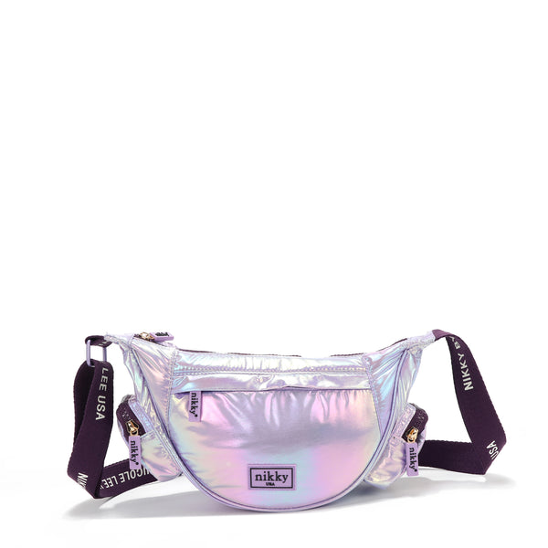 LIGHTWEIGHT NYLON CROSSBODY BAG (PURPLE)