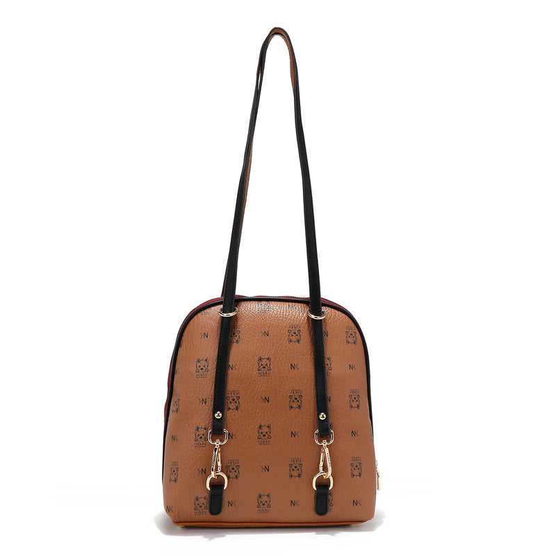 BACKPACK/CROSSBODY BAG (<tc>NIKKY FINDS MEOW</tc>) BROWN