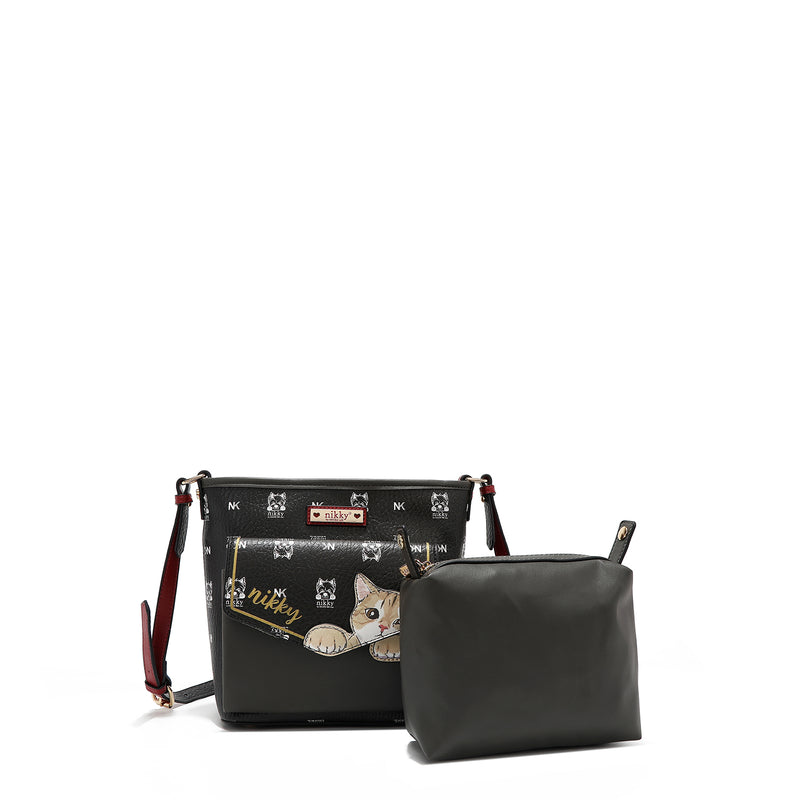 CROSSBODY BAG (<tc>NIKKY FINDS MEOW</tc>) BLACK