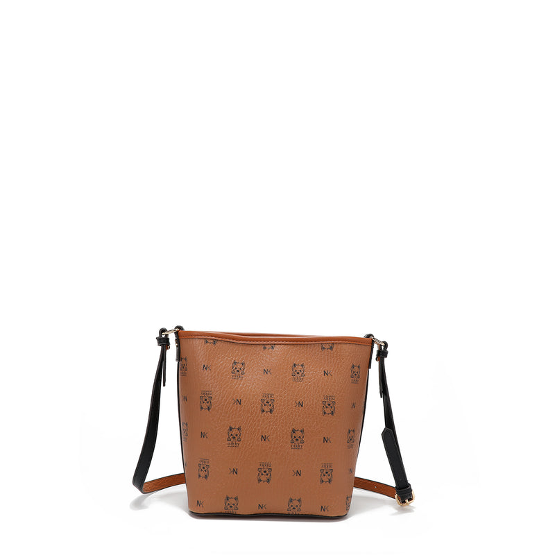 CROSSBODY BAG (<tc>NIKKY FINDS MEOW</tc>) BROWN