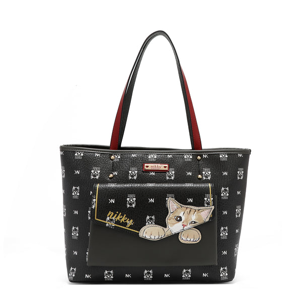 TOTE (<tc>NIKKY FINDS MEOW</tc>) BLACK