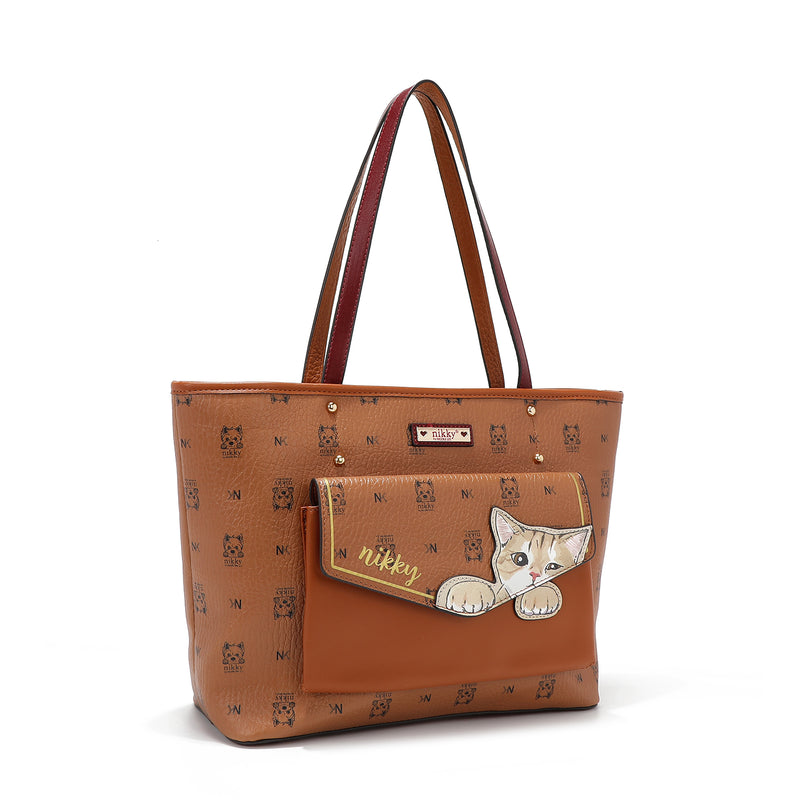 TOTE (<tc>NIKKY FINDS MEOW</tc>) BROWN