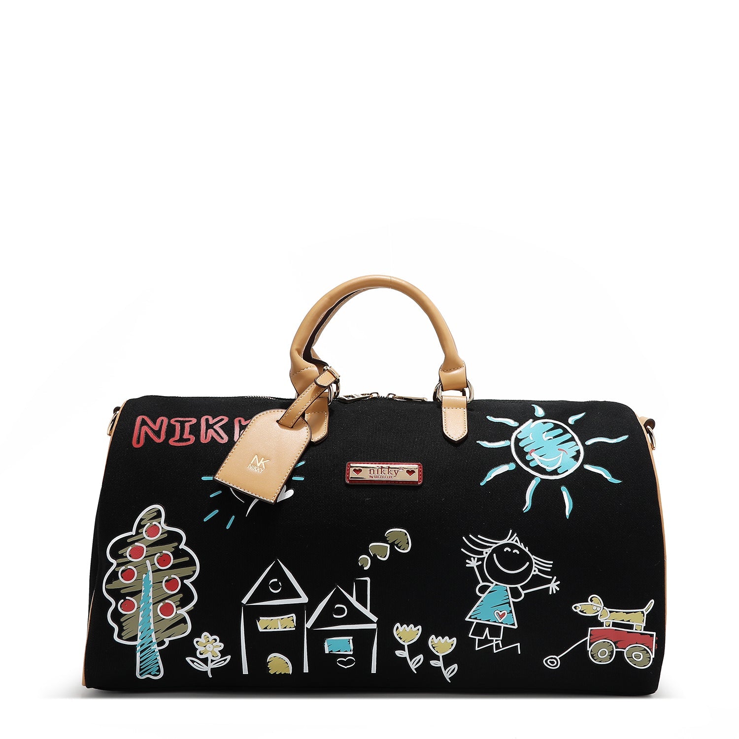 CANVAS GYM BAG <tc>NIKKY</tc> (BLACK)