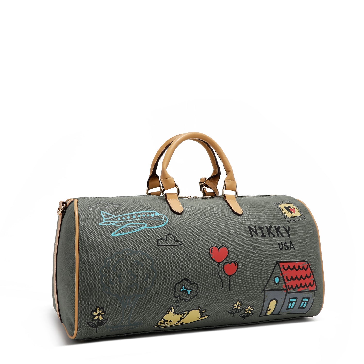 BOLSO DE GIMNASIO DE LONA (VERDE)