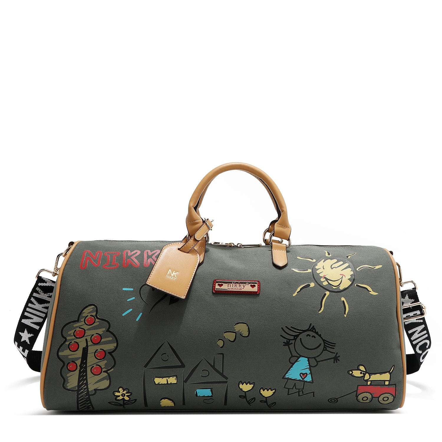 Canvas gym bag (green)