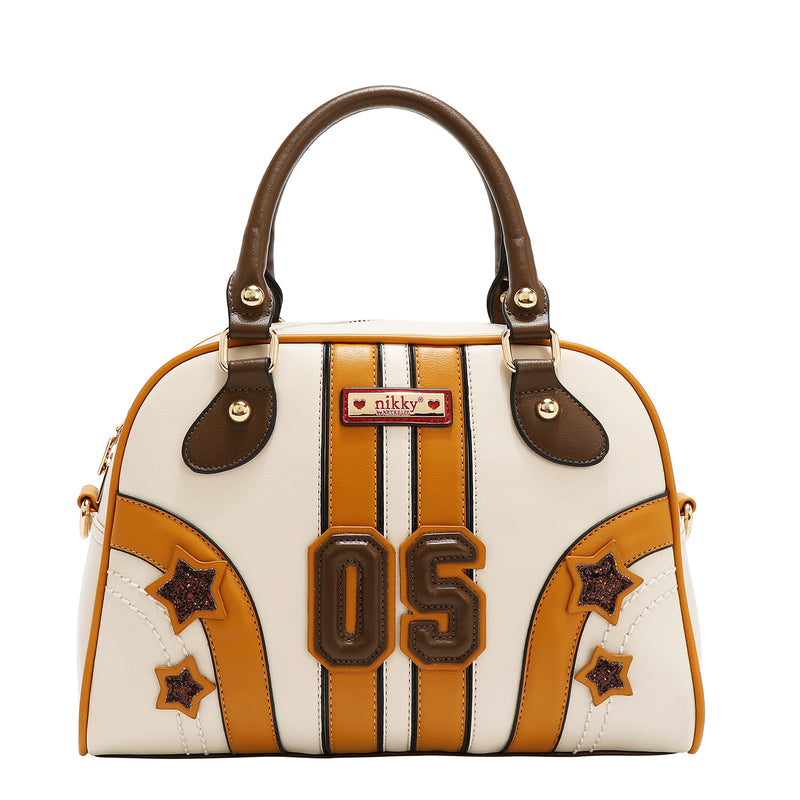 BOLSO DOMO VARSITY (BEIGE)
