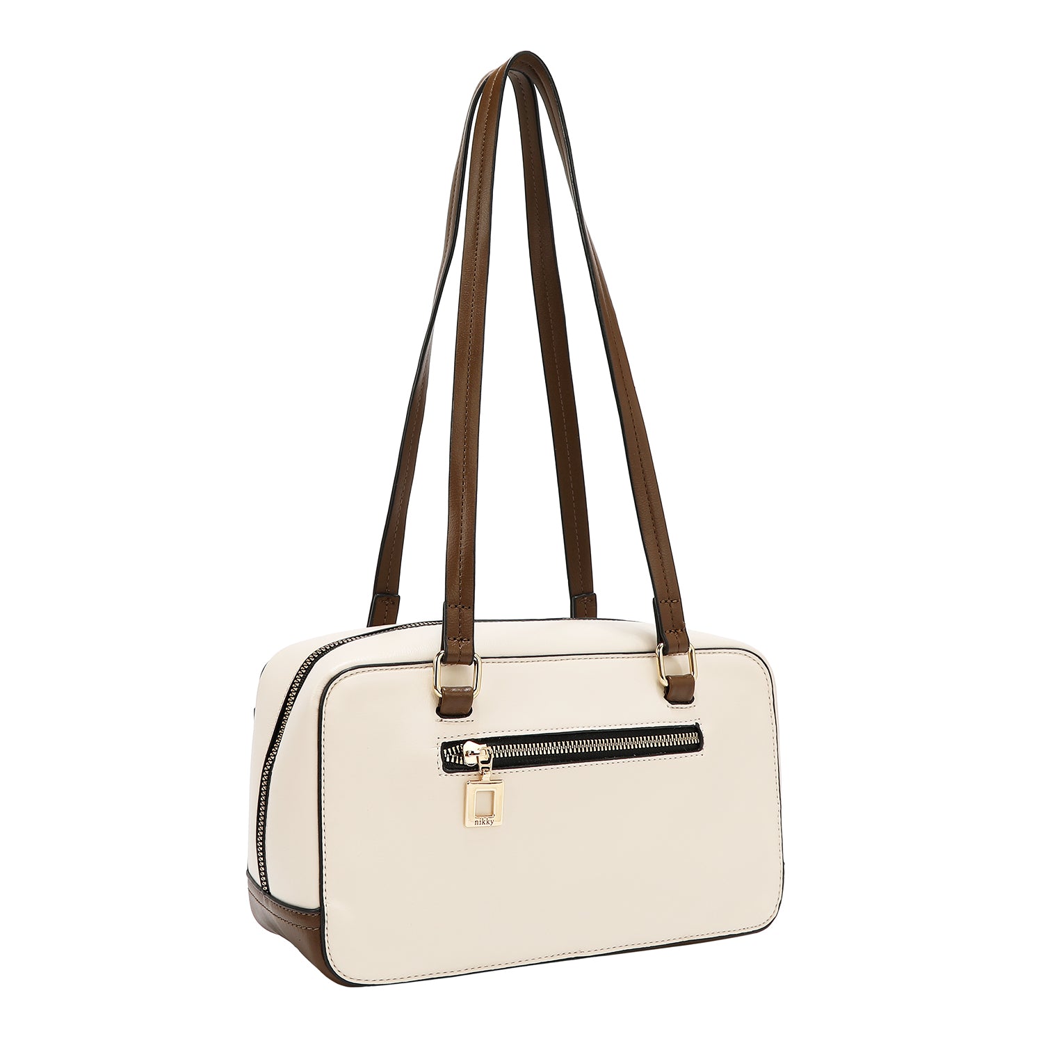 BOLSO DE HOMBRO VARSITY (BEIGE)