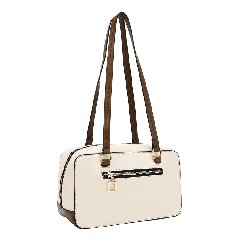 BOLSO DE HOMBRO VARSITY (BEIGE)