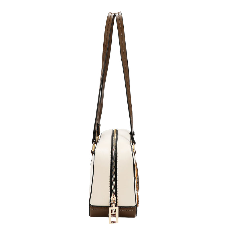 BOLSO DE HOMBRO VARSITY (BEIGE)