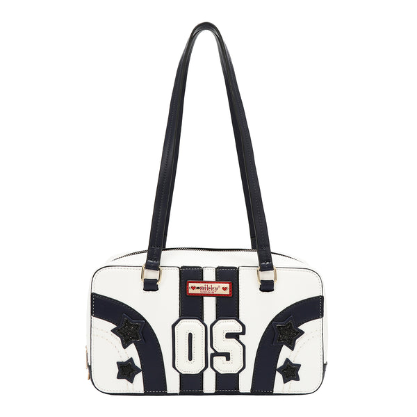 BOLSO DE HOMBRO VARSITY (BLANCO)