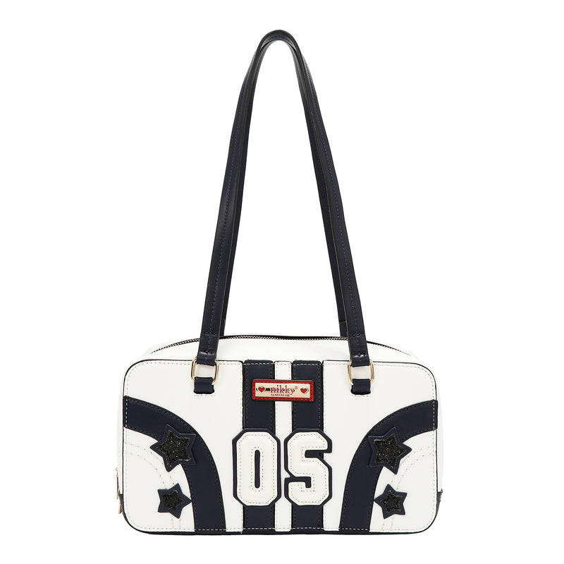 BOLSO DE HOMBRO VARSITY (BLANCO)