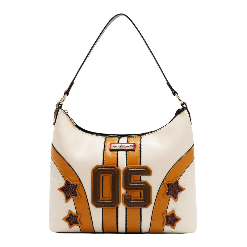 BOLSO TOTE VARSITY (BEIGE)