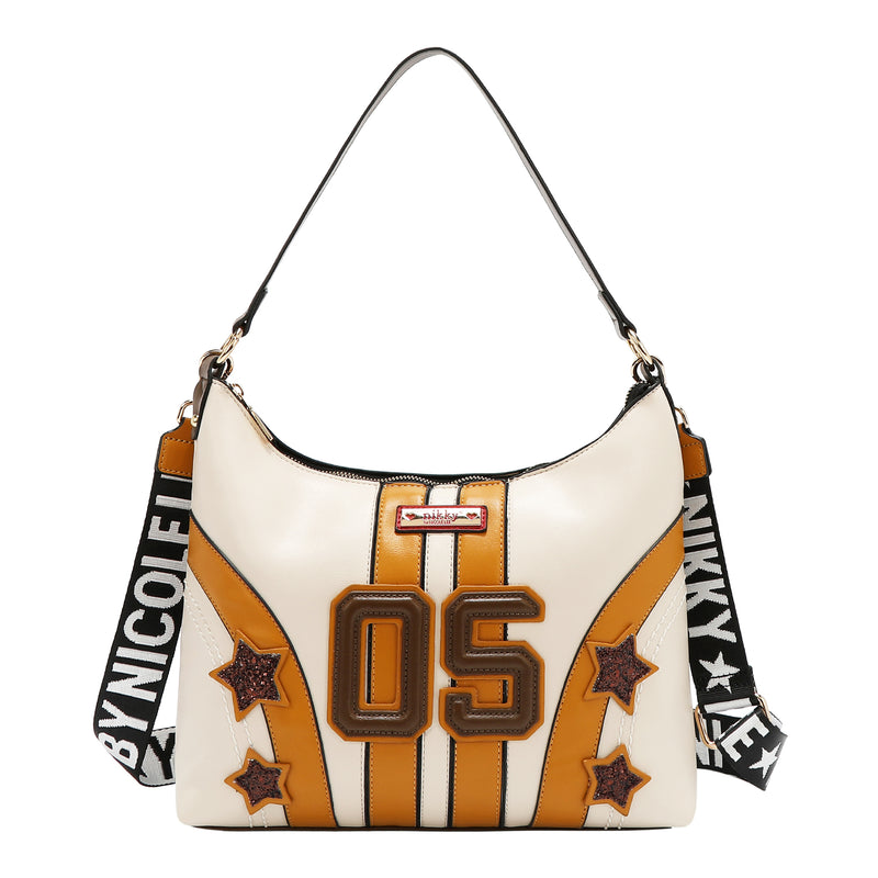 BOLSO TOTE VARSITY (BEIGE)