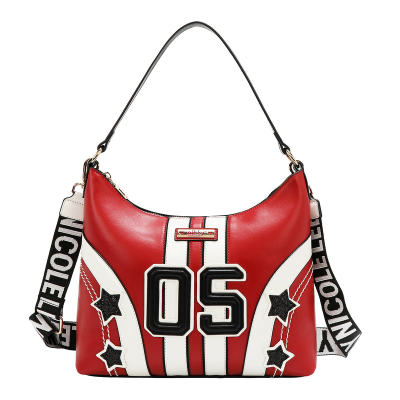 BOLSO TOTE VARSITY (ROJO)