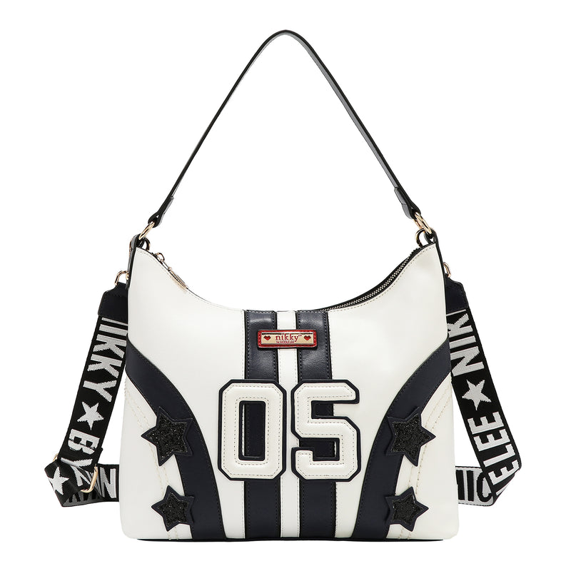 BOLSO TOTE VARSITY (BLANCO)