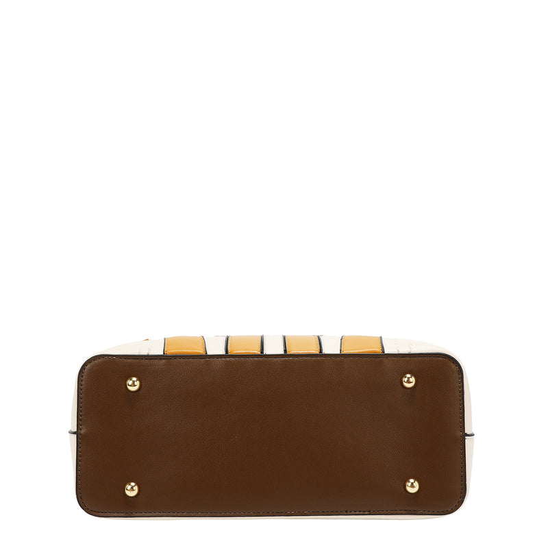 BOLSO SHOPPER VARSITY (BEIGE)