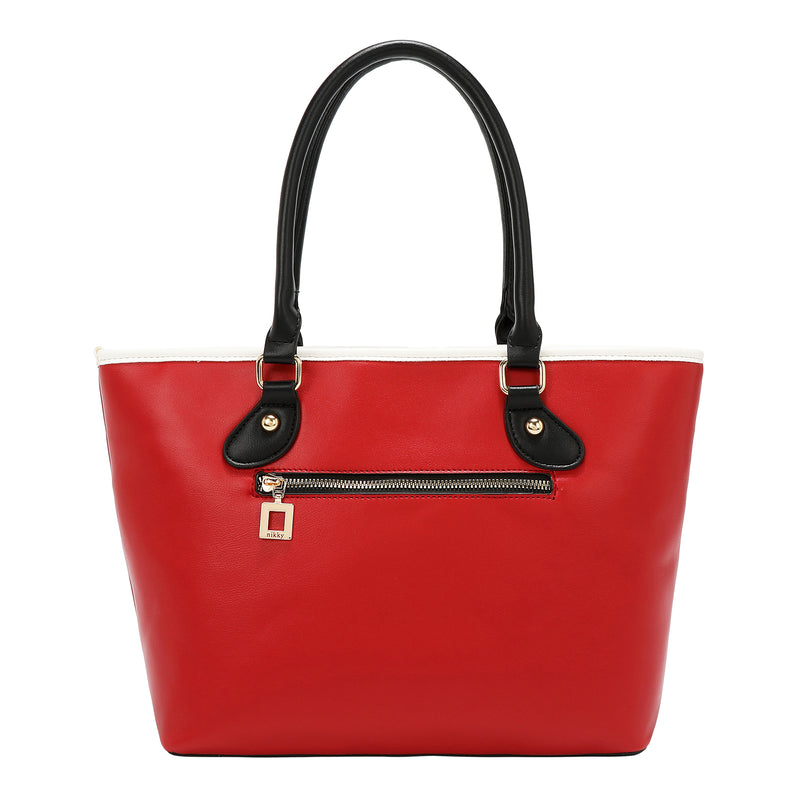 BOLSO SHOPPER VARSITY (ROJO)