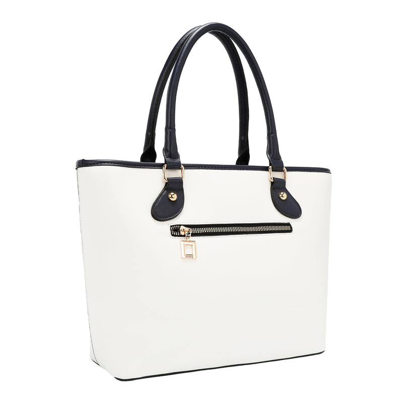 BOLSO SHOPPER VARSITY (BLANCO)