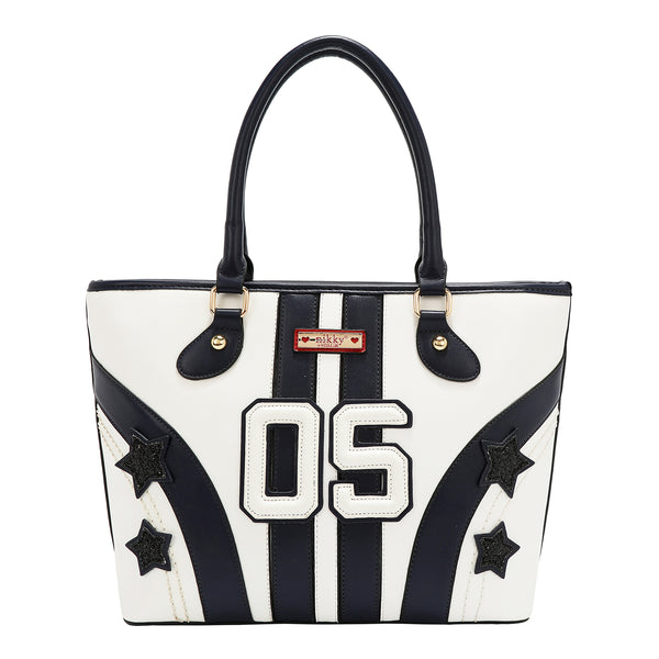 BOLSO SHOPPER VARSITY (BLANCO)