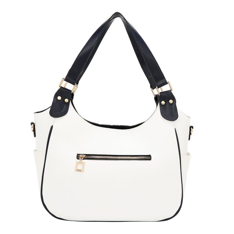 BOLSO HOBO VARSITY (BLANCO)