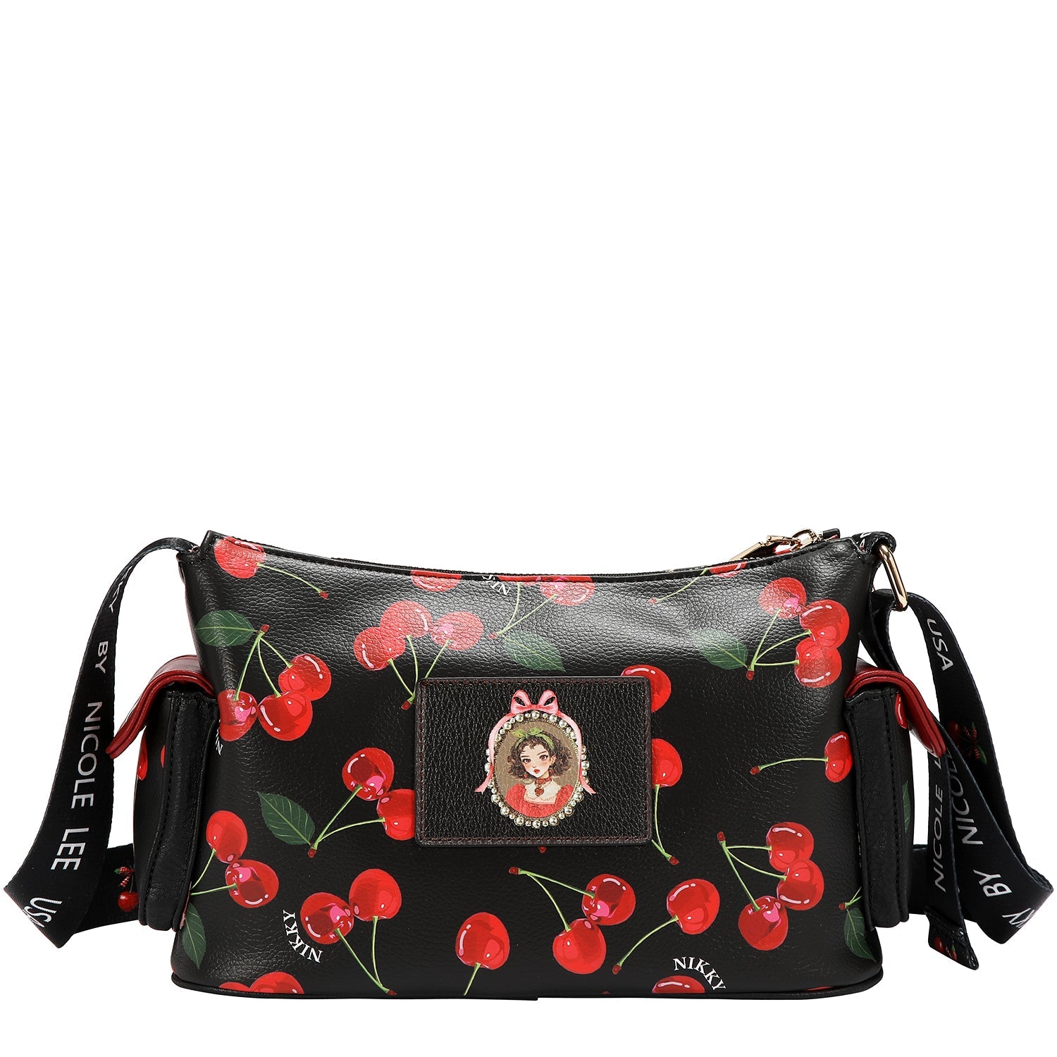 CROSSBODY NK13116 (CHERRY LIPS-BLACK)