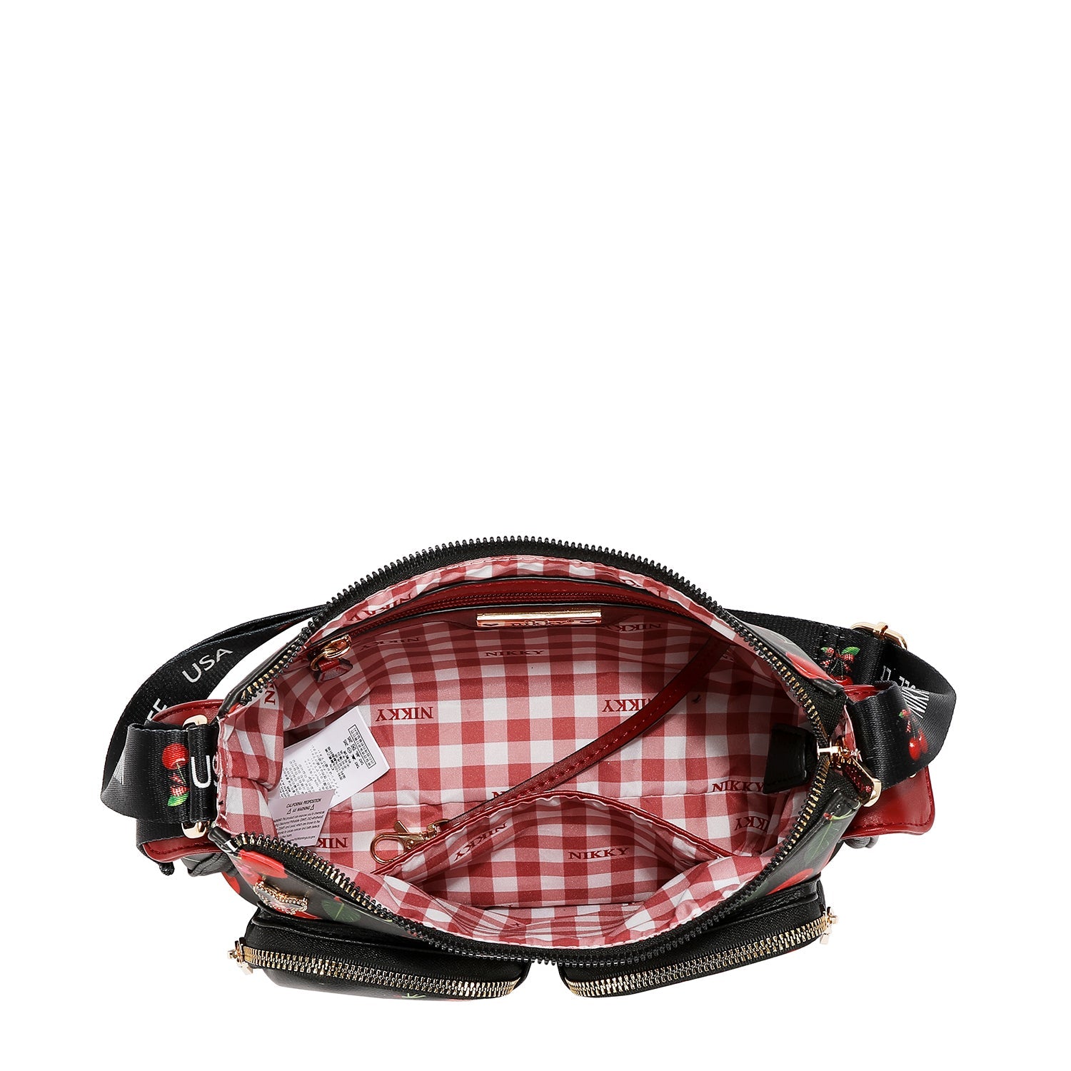 CROSSBODY NK13116 (CHERRY LIPS-BLACK)