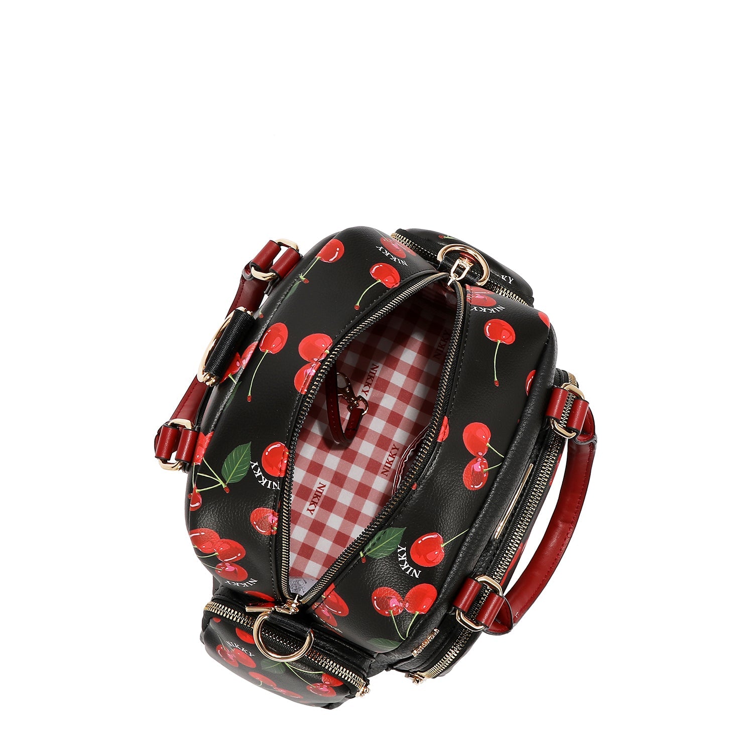 HANDBAG/CROSSBODY NK13117 (CHERRY LIPS-BLACK)