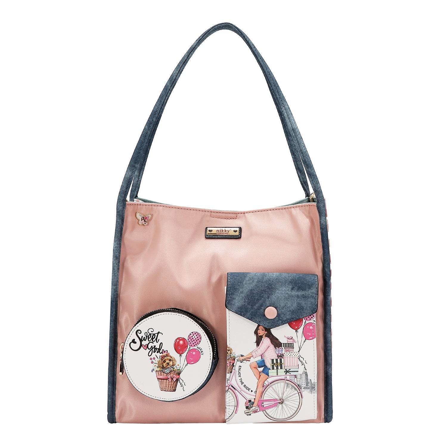 BOLSO DE HOMBRO EN 2 PIEZAS (SWEET GIRL)