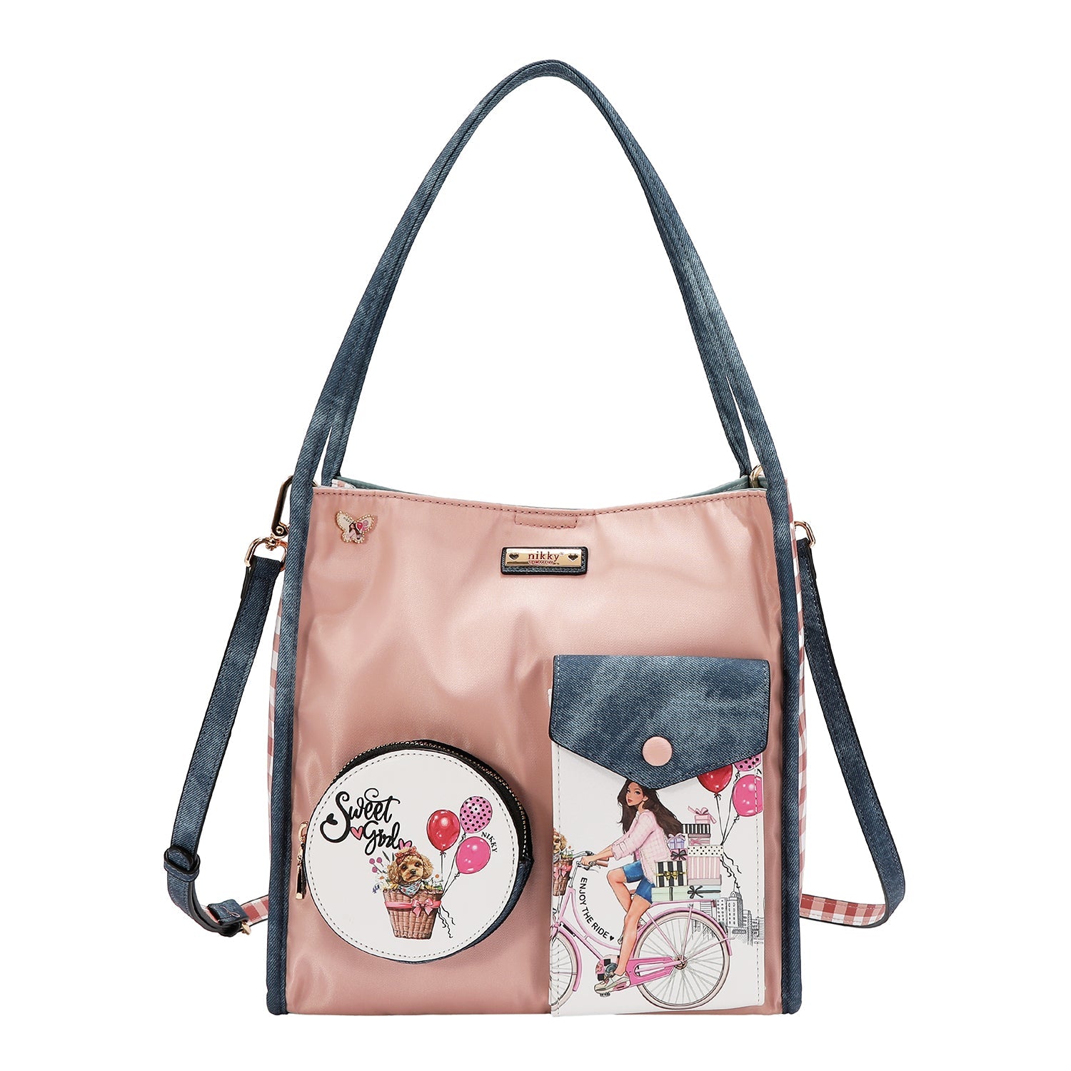 BOLSO DE HOMBRO EN 2 PIEZAS (SWEET GIRL)
