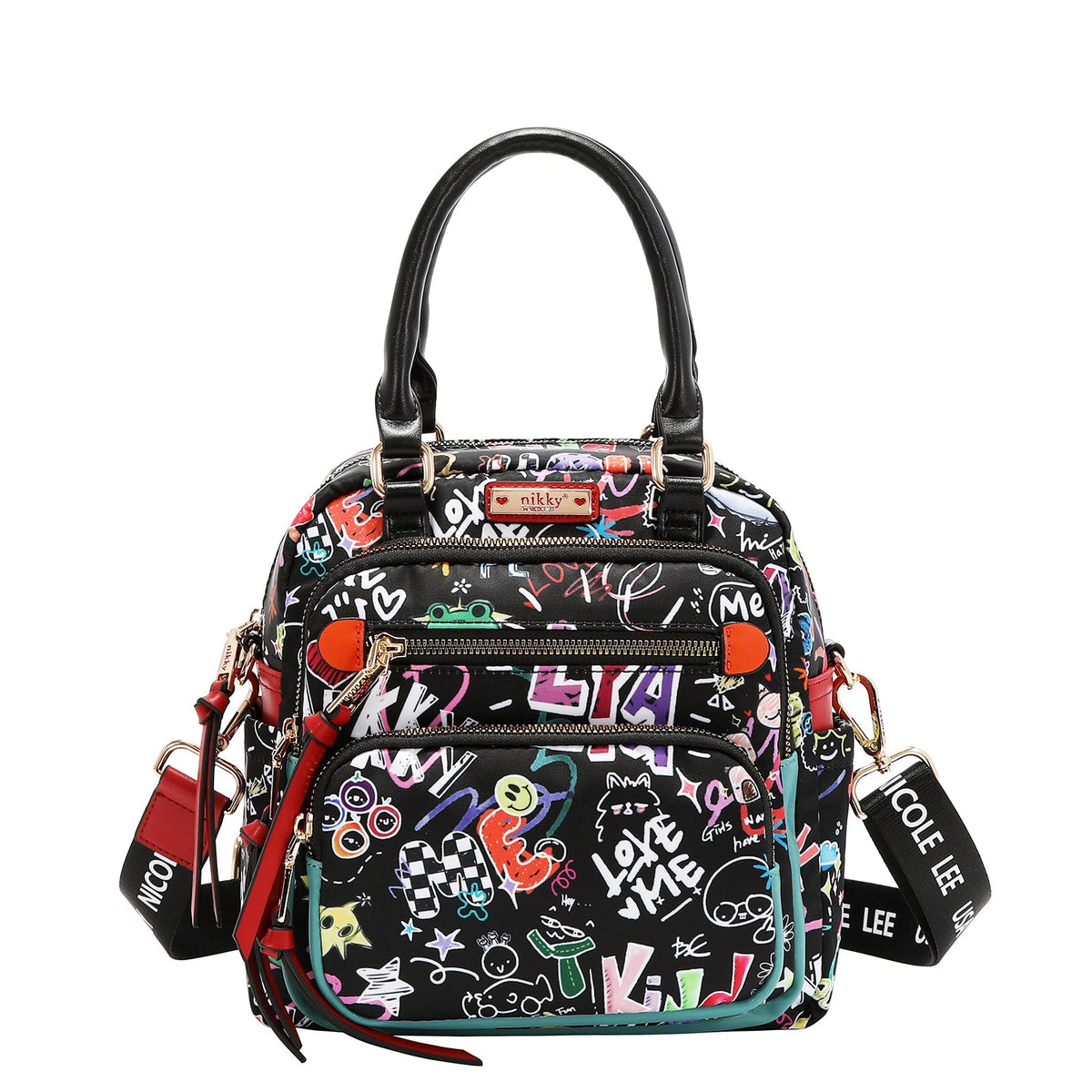 HANDBAG NK13144 (JUST FOR FUN - BLACK)