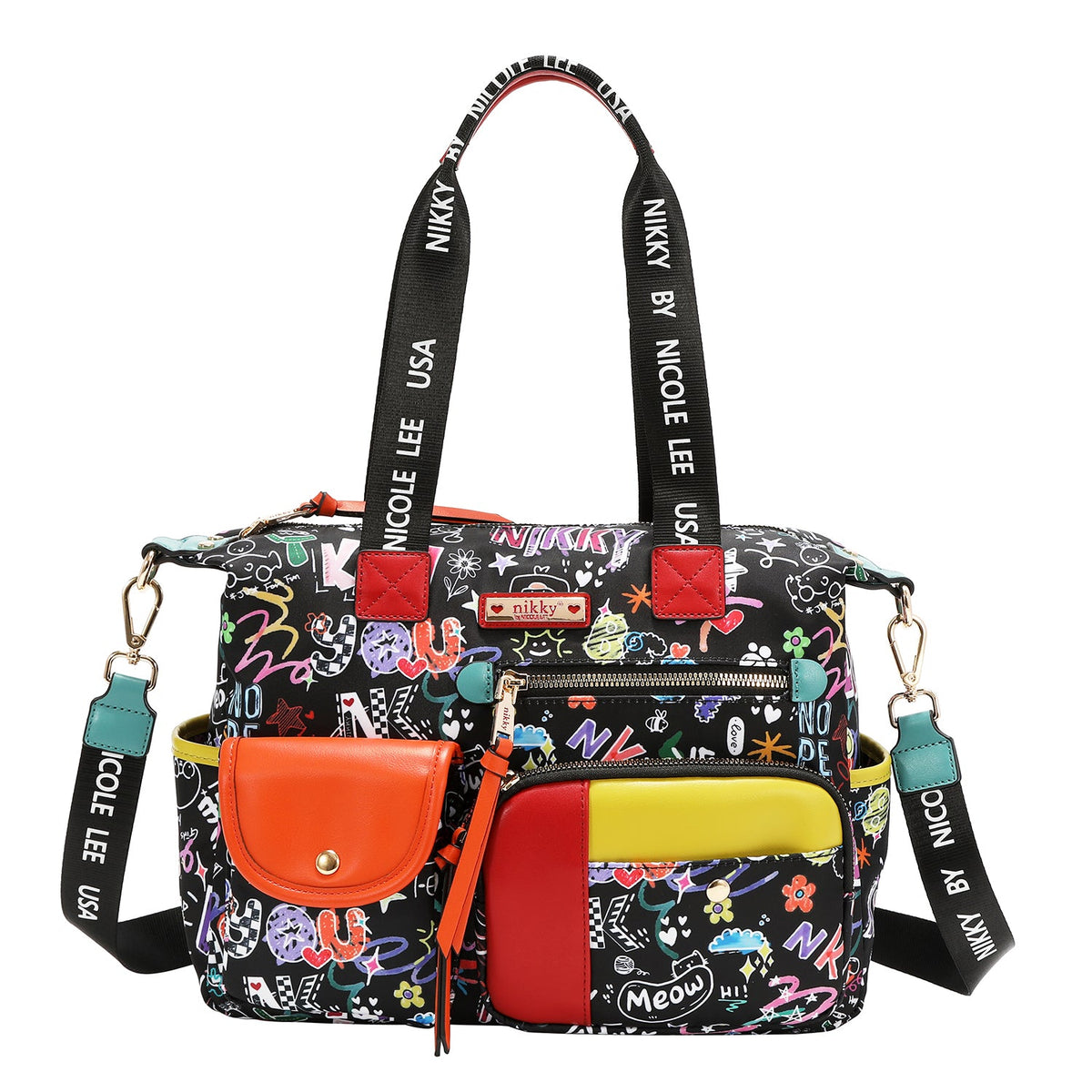 HANDBAG NK13147 (JUST FOR FUN - BLACK)