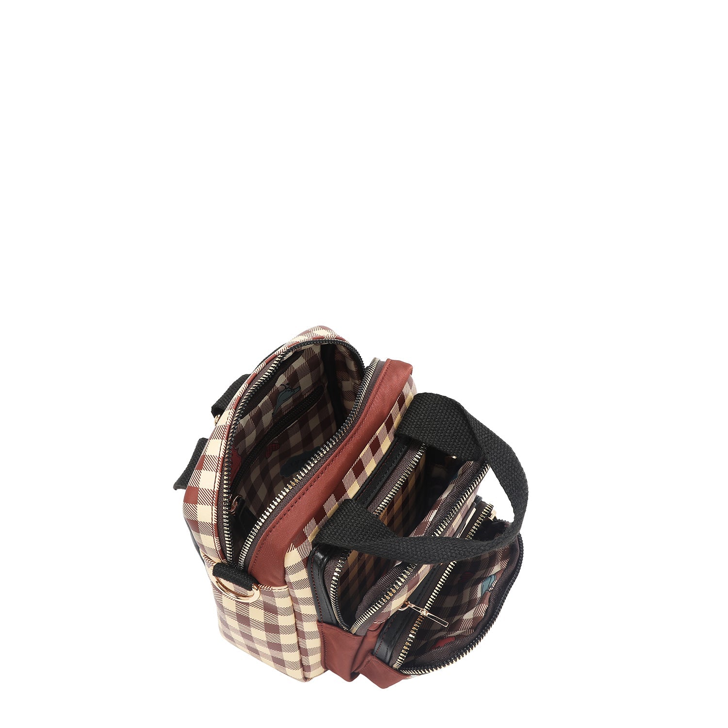 MINI BOLSO BANDOLERA CONVERTIBLE (CHERRY LIPS-BLACK)