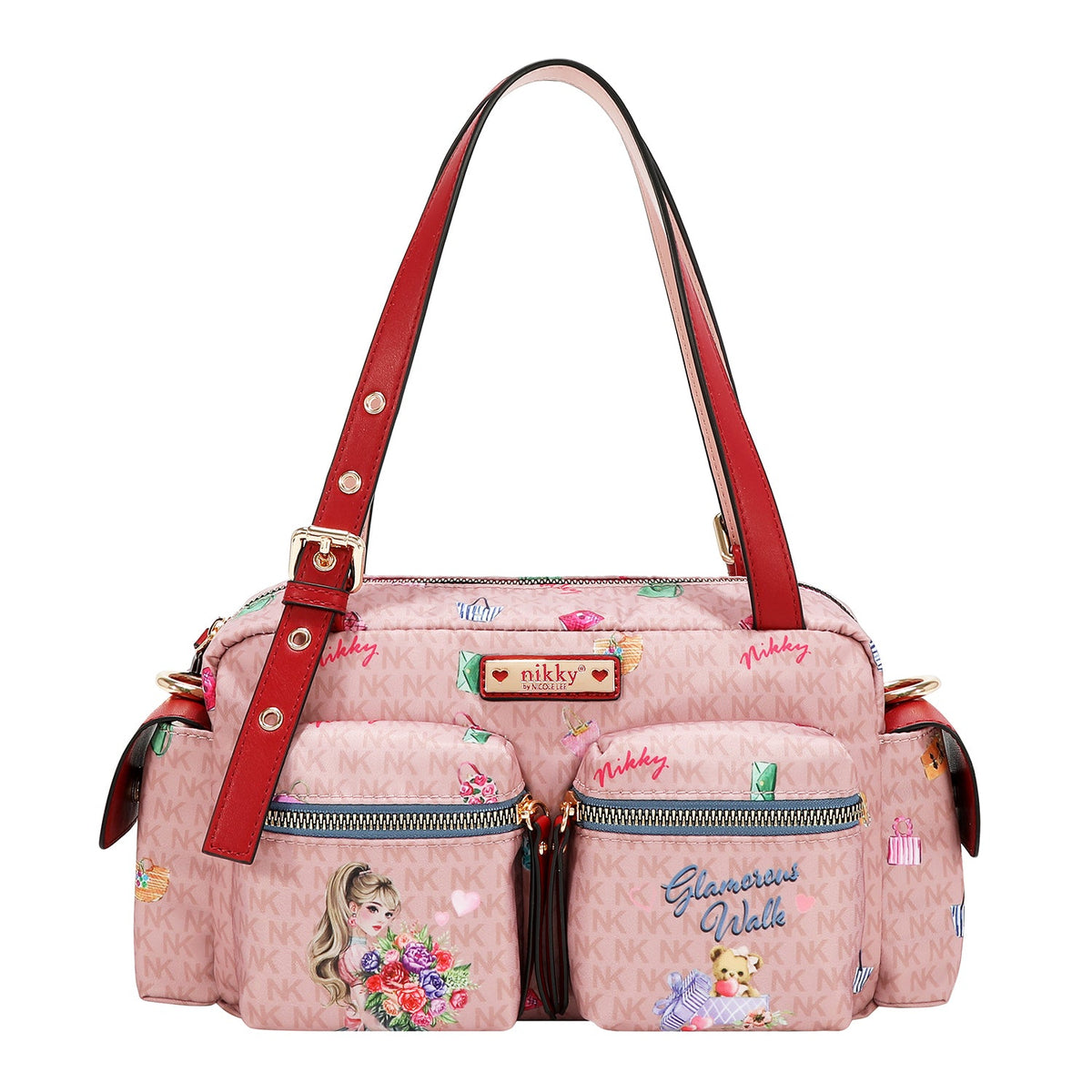 BOLSO SATCHEL (GLAMOROUS WALK - ROSA)