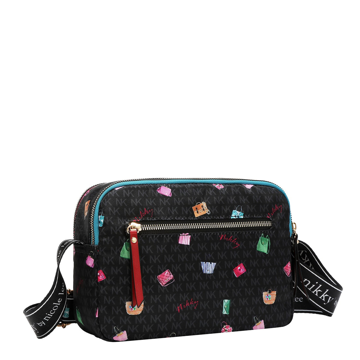 BANDOLERA DE NYLON  (GLAMOROUS WALK - NEGRO)