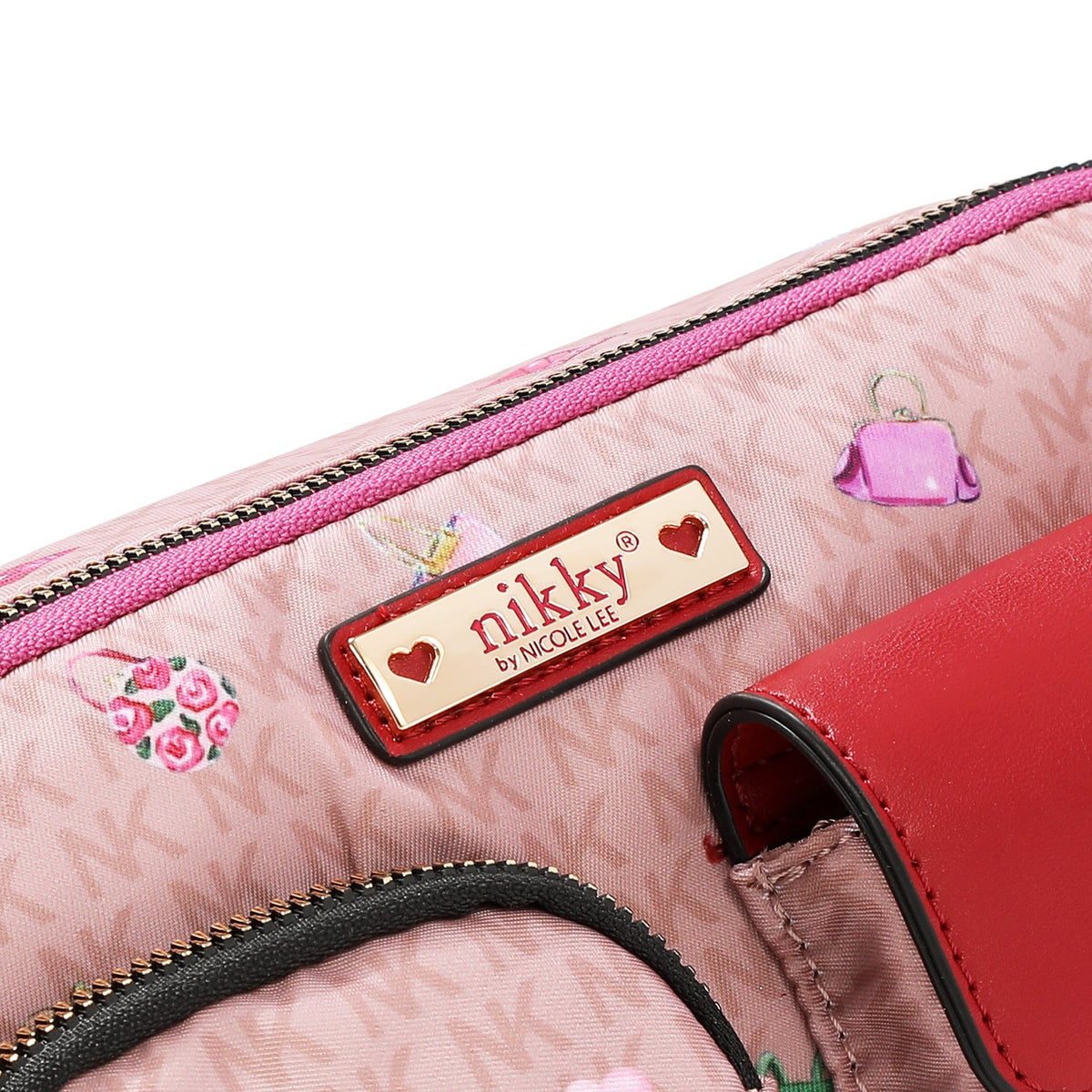 BORSA A TRACOLLA IN NYLON (GLAMOROUS WALK - ROSA)