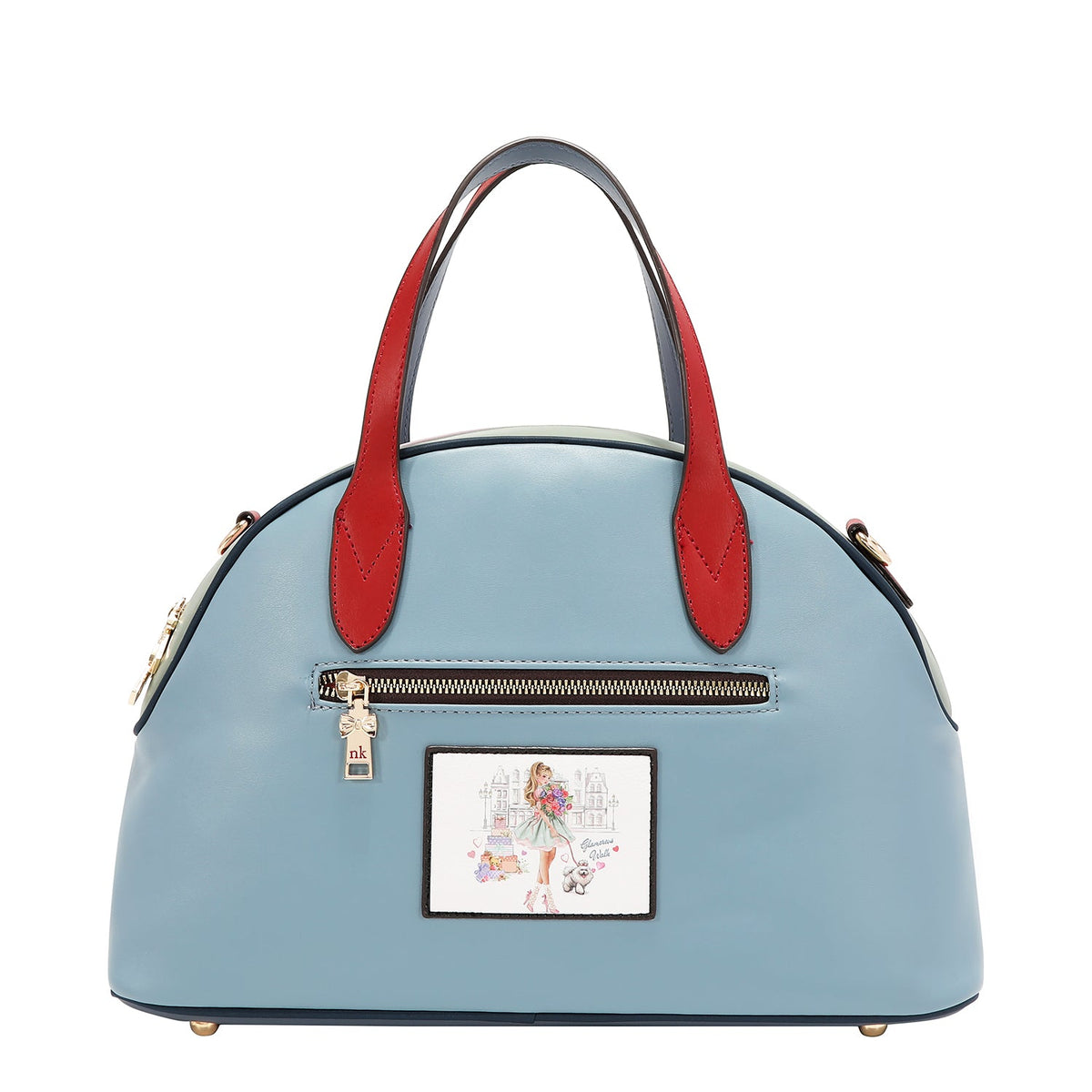 CONJUNTO DE 3 PIEZAS (BOLSO, MOCHILA, CARTERA) (GLAMOROUS WALK-WHITE)